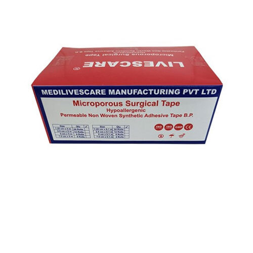 Microporous Surgical Tape - Hypoallergenic, Breathable Material | Ideal For Sensitive Skin, Easy Application