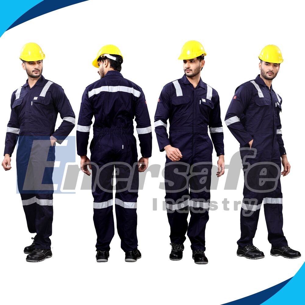 Navy Blue Work Wear Cotton Jacket