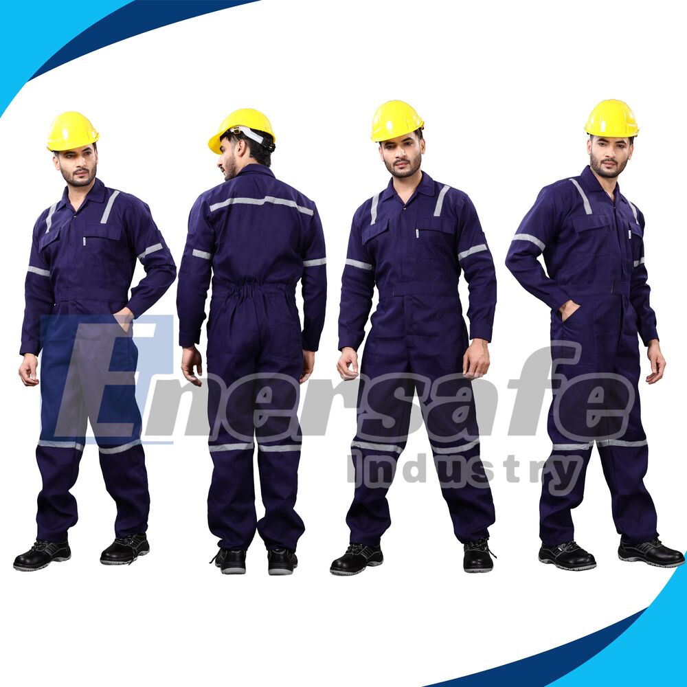 Navy Blue Work Wear Cotton Jacket