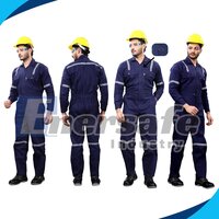 Navy Blue Work Wear Cotton Jacket