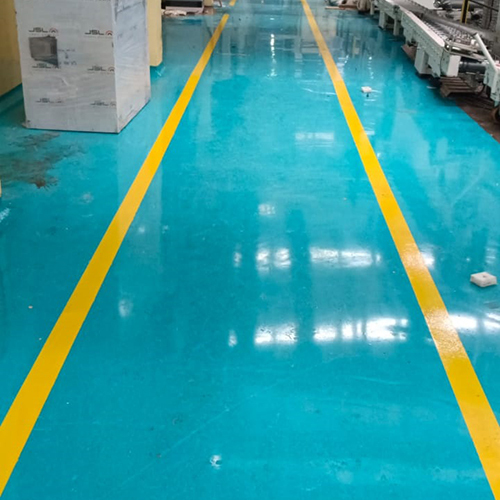 Yellow Marking Epoxy Flooring - Color: Any Ral Shade