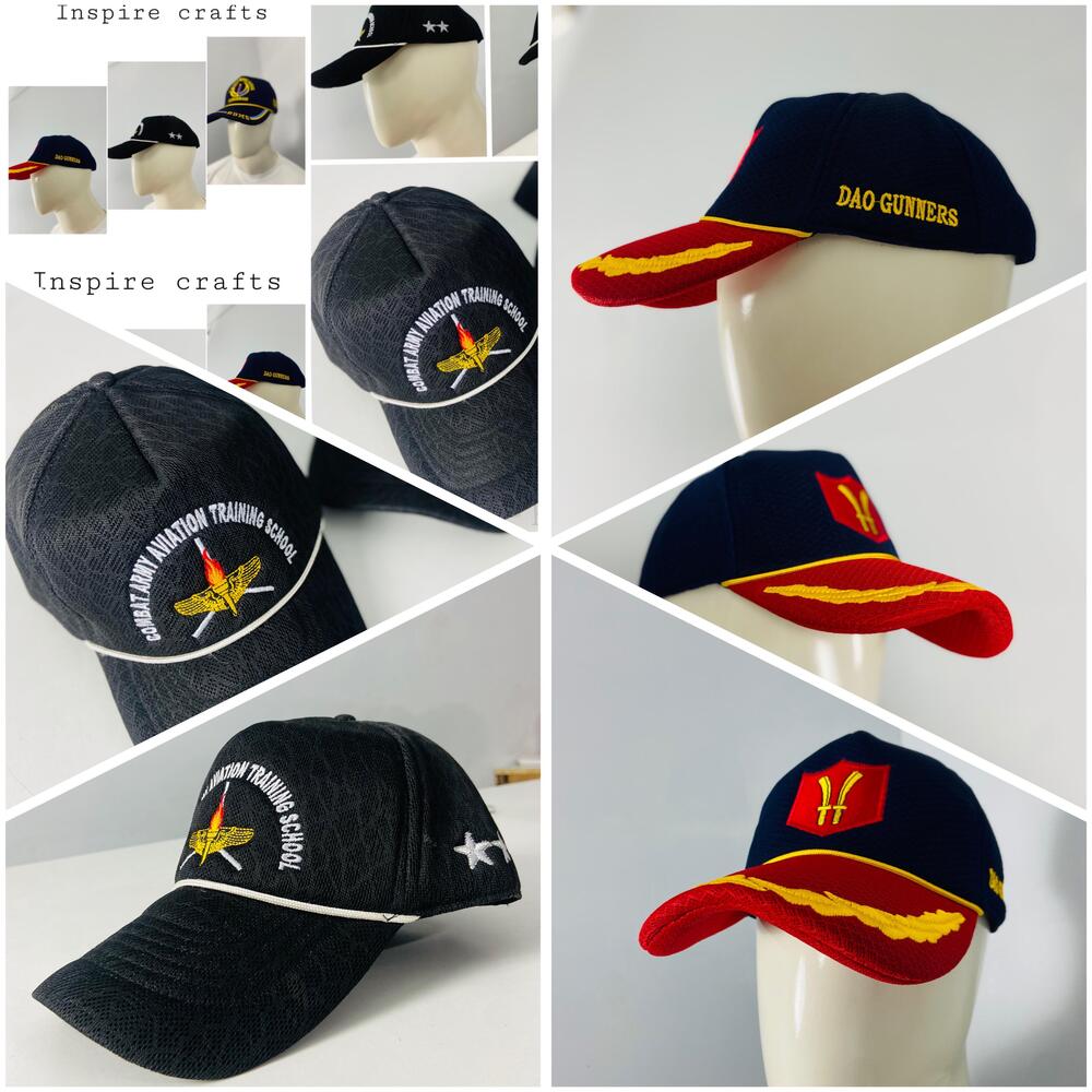 Army & School Caps - Embroidered Airmesh Material Unisex Fit | Customized Design Functional For Casual Wear And Outdoor Activities