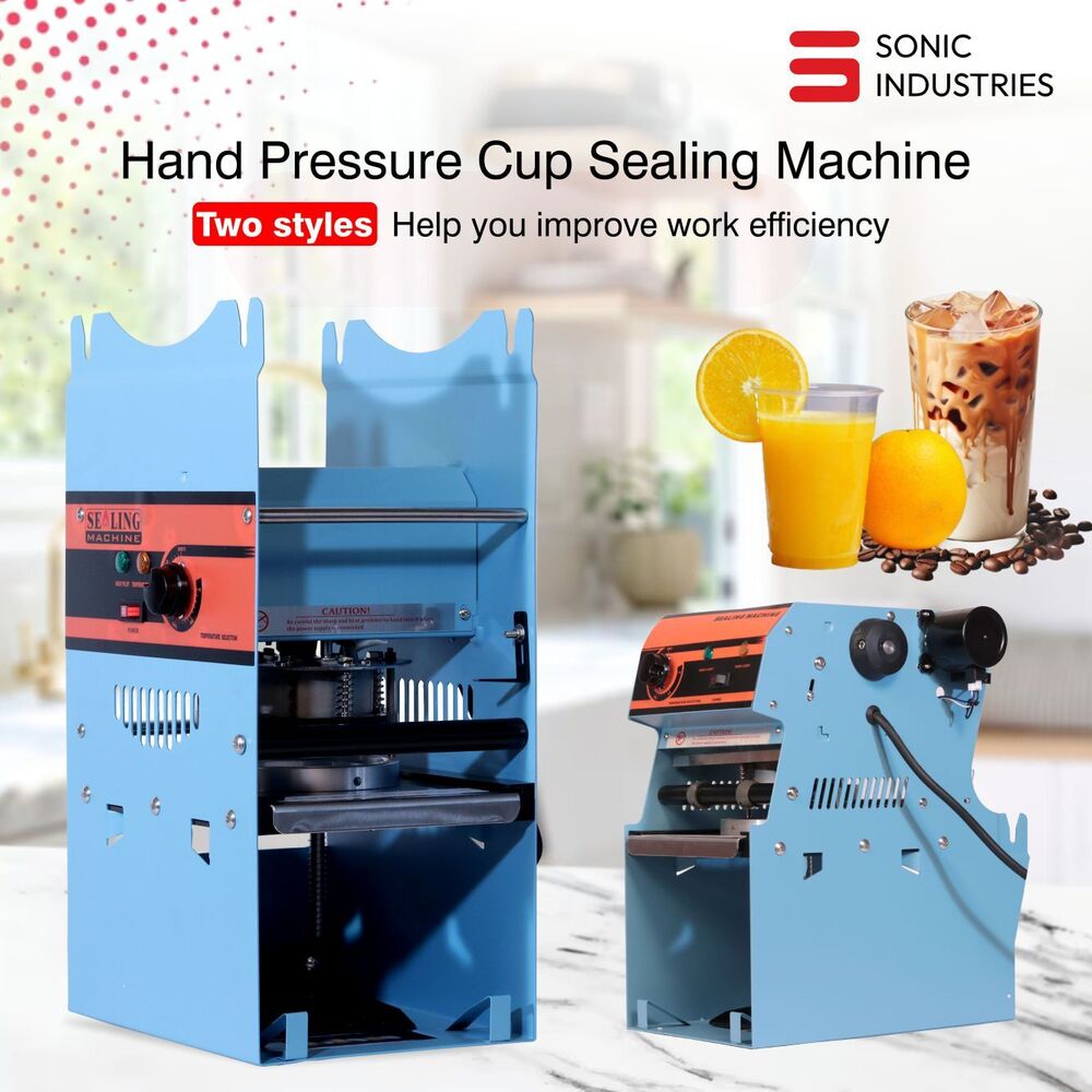 Sonic Industries Plastic Cup Sealer Manual Plastic Cup Sealer Cup Sealing