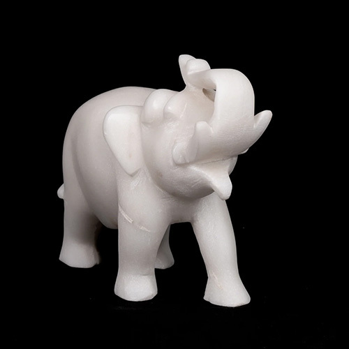 Marble Table Elephant Statues - Product Type: Sculpture