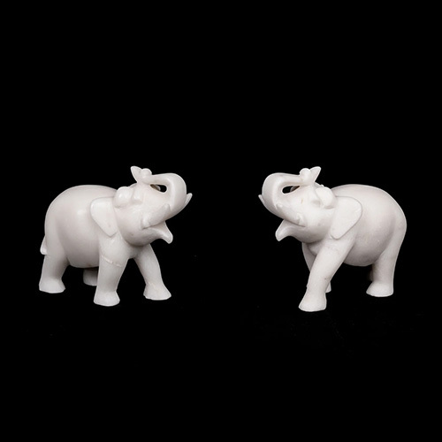 Marble Table Elephant Statues - Product Type: Sculpture