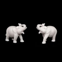 Marble Table Elephant Statues