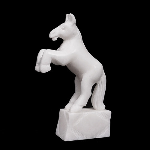 Marble Table Standing Horse Statues - Product Type: Sculpture
