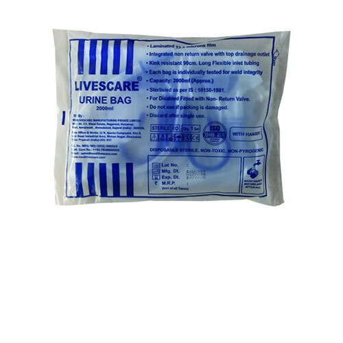 Urine Collecting Bag - New, Portable Design, White Color For Clinical/hospital Use