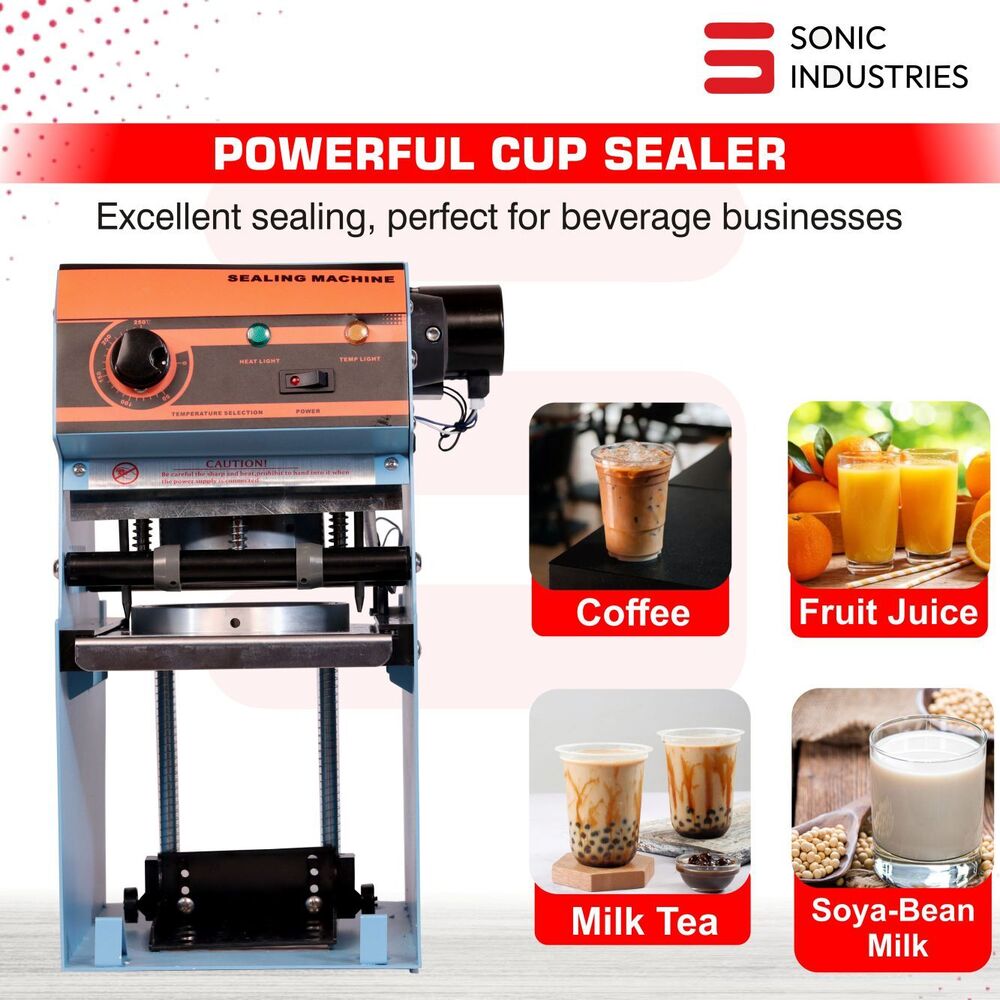 "Sonic Industries Semi-automatic Cup Sealer - 70mm 90mm And 95mm Plastic Cups" - Automation Grade: Semi Automatic