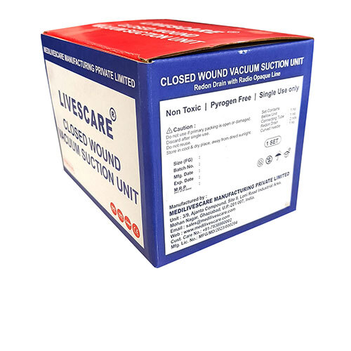 Closed Wound Suction Unit - Transparent, Portable Design | Ideal For Hospital Use, New Condition