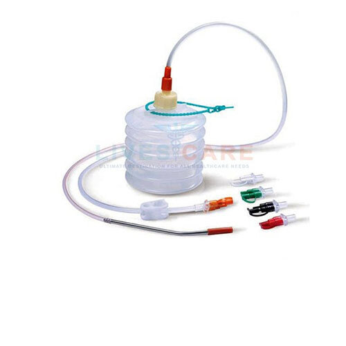 Closed Wound Suction Unit - Transparent, Portable Design | Ideal For Hospital Use, New Condition