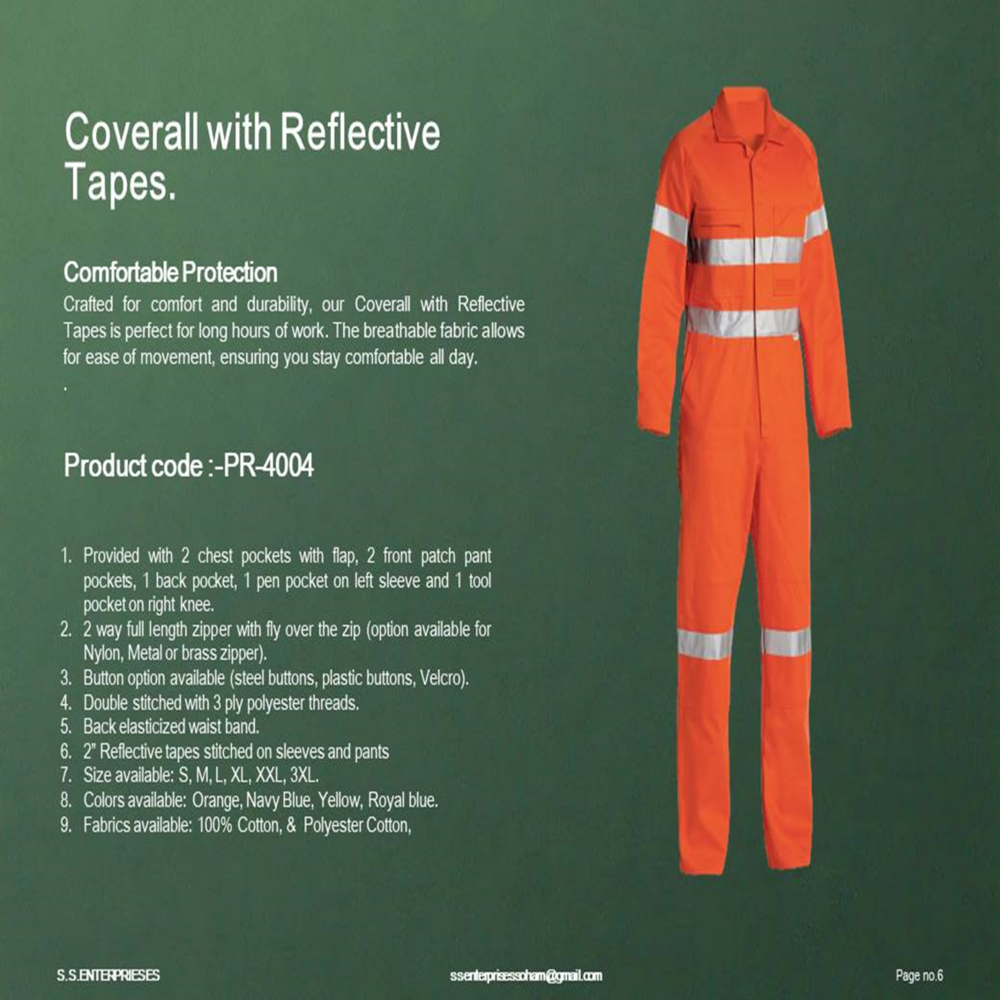Reflective Work Shirts With Neon Tape - Color: Different Available