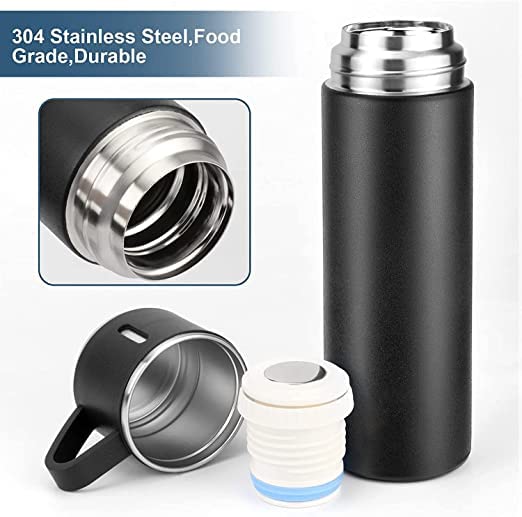 Vacuum Flask Set With 3 Cups