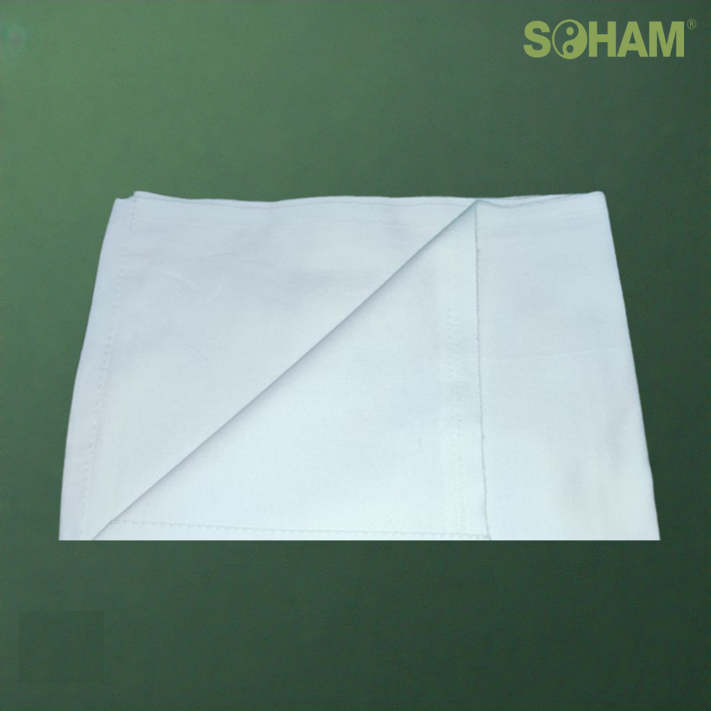 Pr-1002-soham Cotton Bedsheet - 90x60 Inch, White Plain Design | Soft, Breathable, Durable For Hospitals And Hotels