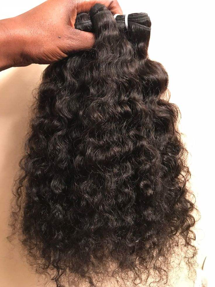 Curly Human Hair Extension Weft Bundles Supplier of Raw Natural Brown