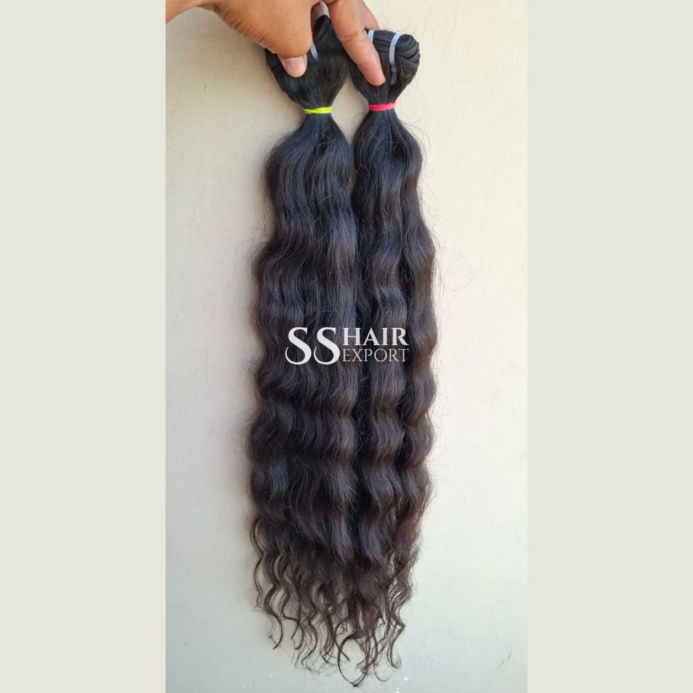 Curly Human Hair Extension Weft Bundles Supplier Of Raw Natural Brown - Gender: Female