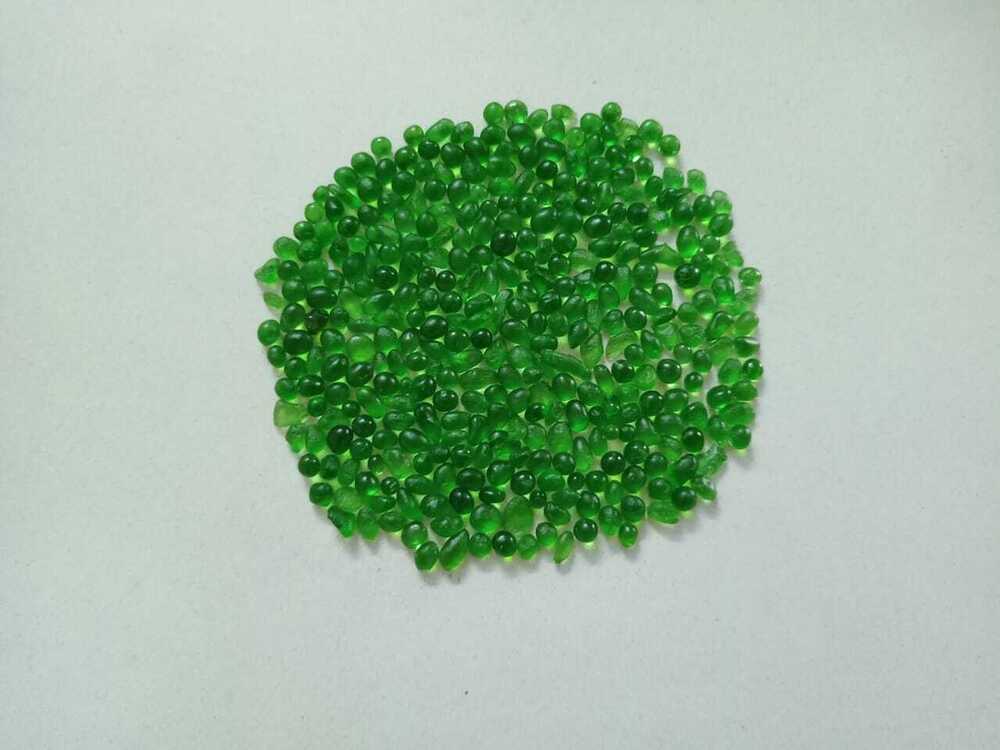 Blue Crushed Glass Beads Made of Recycled Glass for Decoration Purpose and Fire Pits