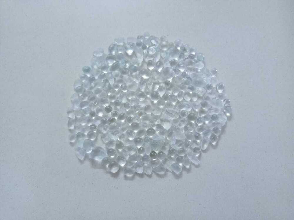 Blue Crushed Glass Beads Made of Recycled Glass for Decoration Purpose and Fire Pits