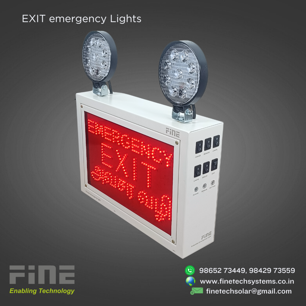 Fine Industrial Emergency Exit Light With LED Sign