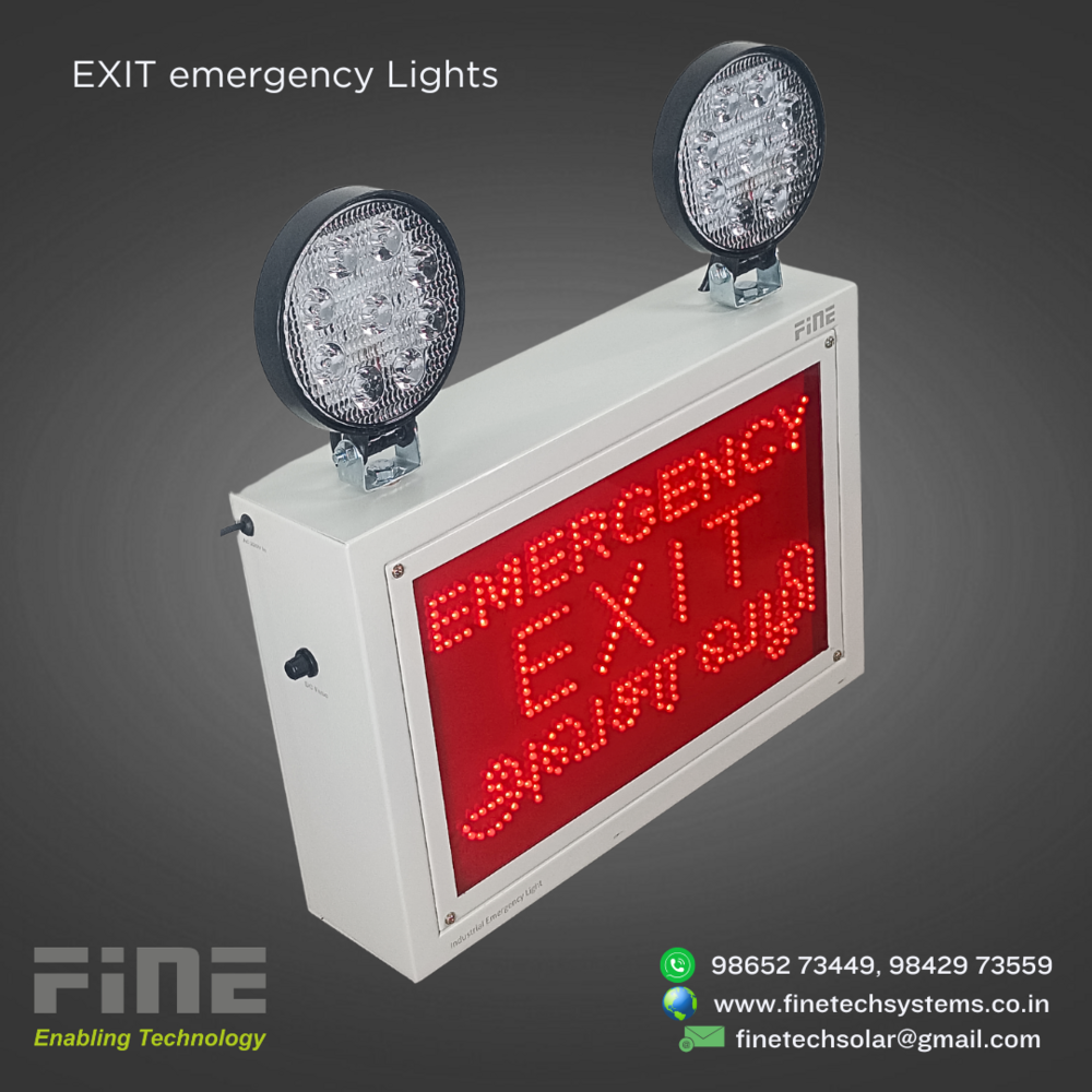 Fine Industrial Emergency Exit Light With LED Sign