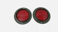 Front ,left , Right Reflector Assy  Pair  Late  M-deries Frowillys Jeep - Color: Black