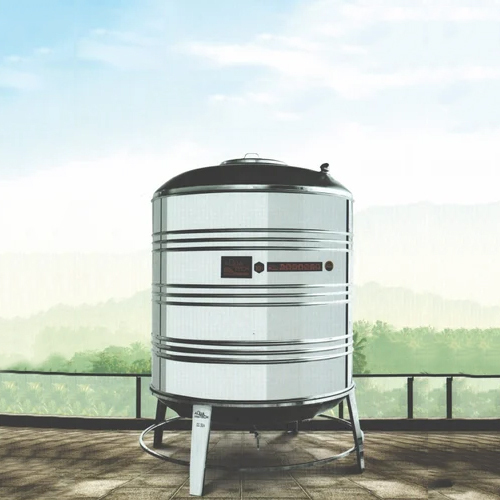 Stainless Steel Water Tank - 1001-5000 Liter Capacity, Cylindrical Shape, Silver Finish | Durable Metal Construction, High Corrosion Resistance