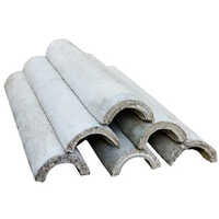 Rcc Half Round Pipe - 150mm Diameter, 3-4 Meters Length | Durable Grey Design, Multiple Thickness Options, Warranty Included