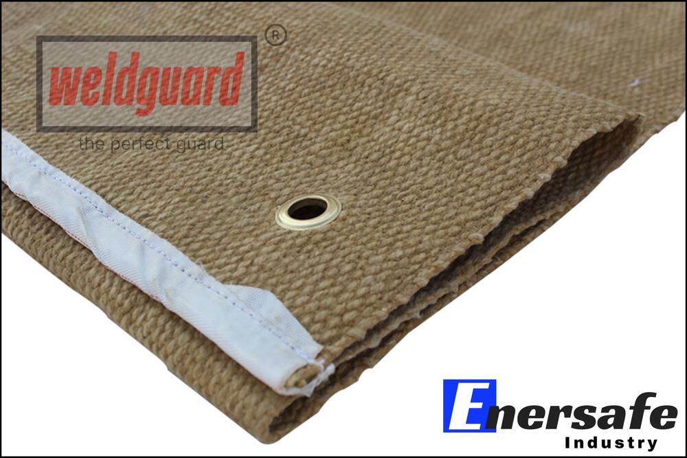 Vermiculite Coated Welding Fabrics - 2mm & 3mm Thickness, Washable & Fire-resistant | Versatile Plain Style For All Seasons