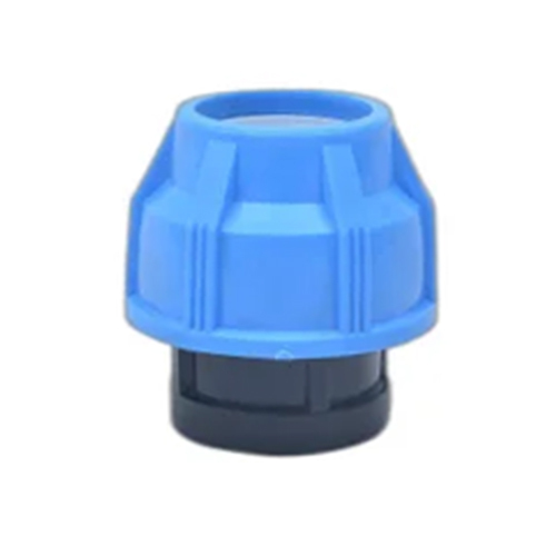 Pp Compression End Cap - Color: Blue