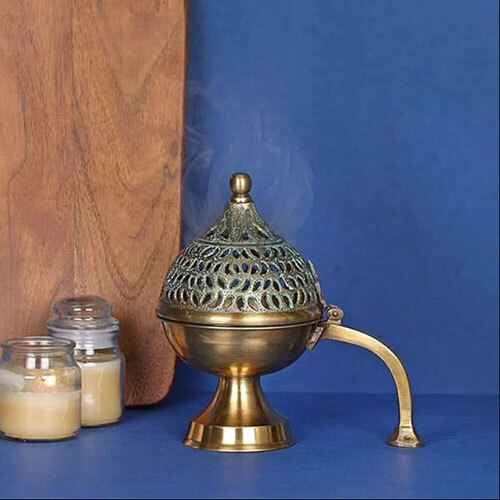 Brass Incense Burner Gold Plated - Application: Home