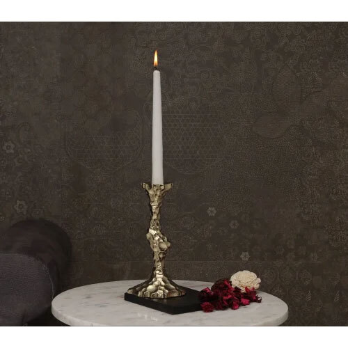 Chisseled Taper Candle Holder - Application: Decoration