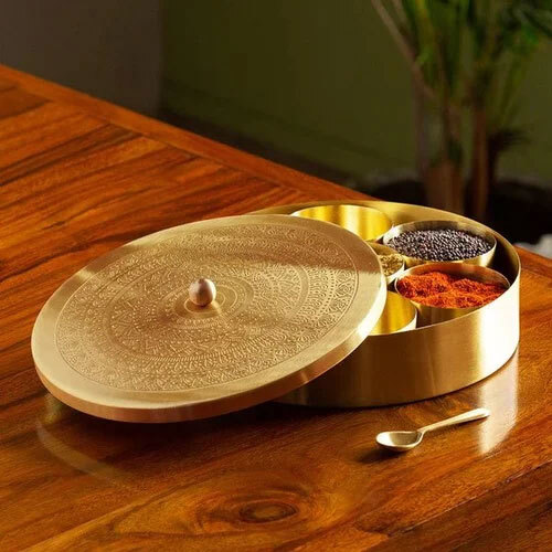 Brass Masala Box