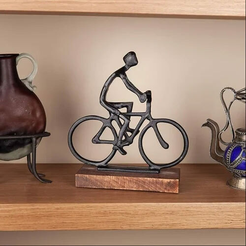 Bike Ride Table Top Showpiece - Color: Black