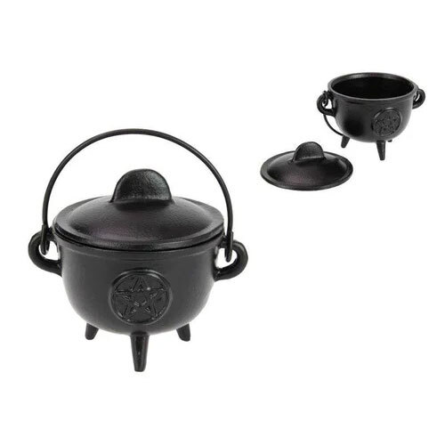 CAULDRON CAST IRON PENTAGRAM