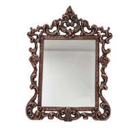Metal Vintage Chambray Carved Mirror
