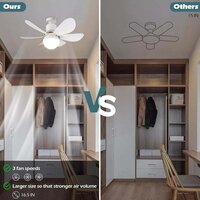 40W LED Ceiling Fans Remote Control
