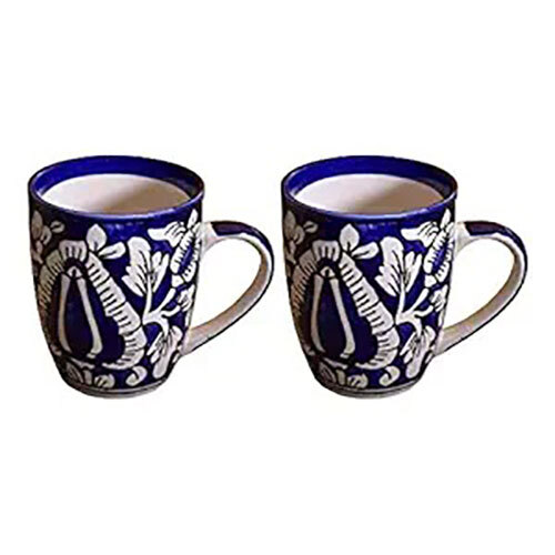 300Ml Handpainted Ceramic Coffee Mug - Color: Multicolor