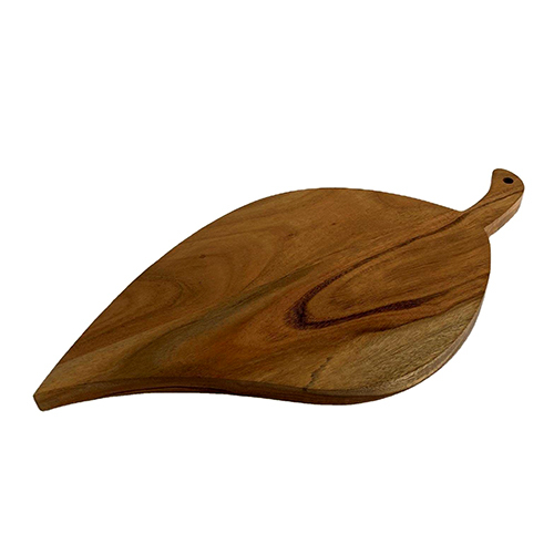 Ri21-09 Leaf Cutting Board - Color: Brown