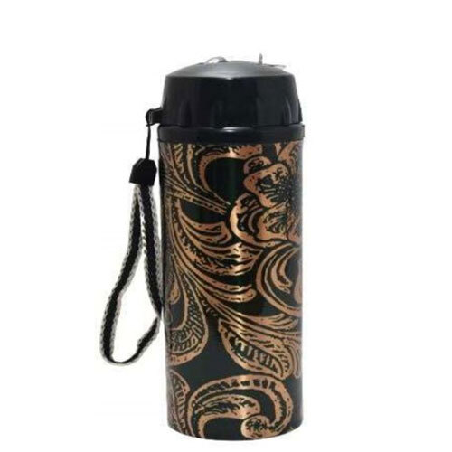 Pure Copper Water Bottle With Sticker - Color: Multicolor