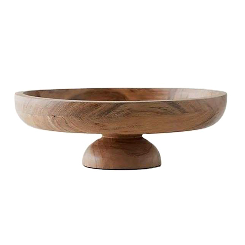 Ri21-1110 Mango Wood Serving Bowl - Color: Brown