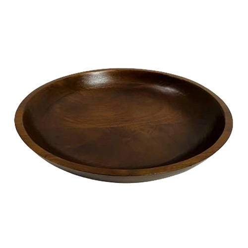 Ri21-12 Mango Wood Fruit Bowl - Color: Brown