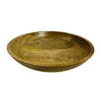 Wooden Fruit Bowl - Polished Wood, Various Sizes Available, Natural Brown Color - Stylish And Functional Kitchen Enhancer