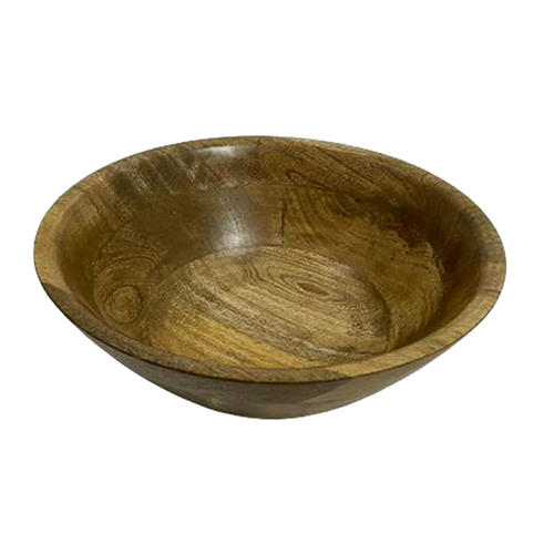 Ri21-16 Mango Wood Salad Bowl - Color: Brown