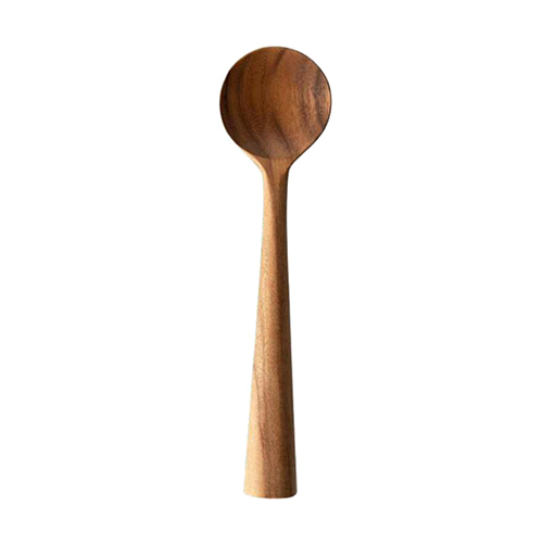 Ri21-Sp551 Hand Carved Standing Spoon - Color: Brown