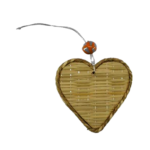 Ri21-H503 Heart Hanging - Color: Brown