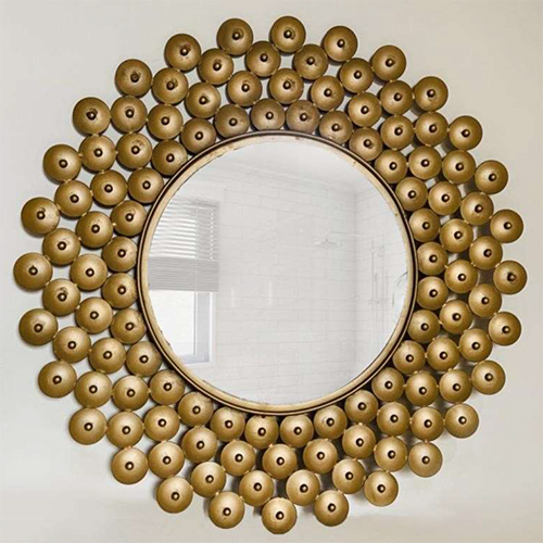 Ri21-204 Wall Mirror - Color: Brown