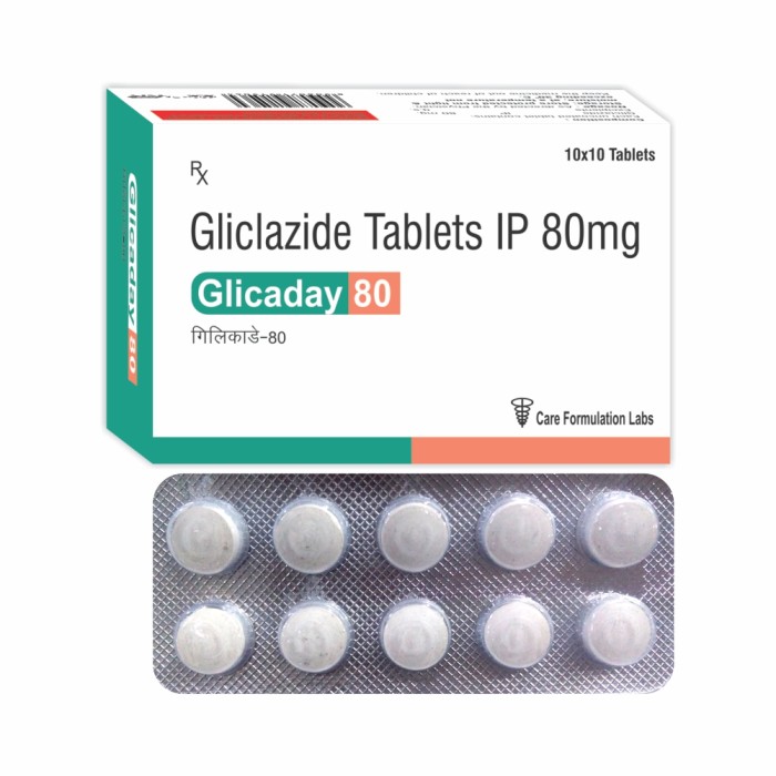 Gliclazide IP 80 mg TAB