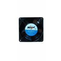 Panel Cooling Fan - Plastic, 8 Inch Diameter, Black Color, 6 Blades, 230 Volt Electrical, 1 Year Warranty | Optimal Cooling Solution For Electronic Equipment
