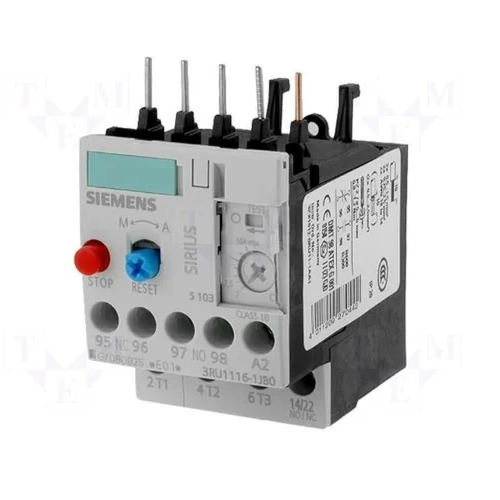 Siemens 4A Current Relay - Contact Load: High Power