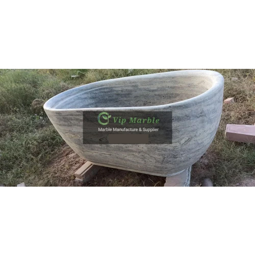 Marble Bathtub - Color: White